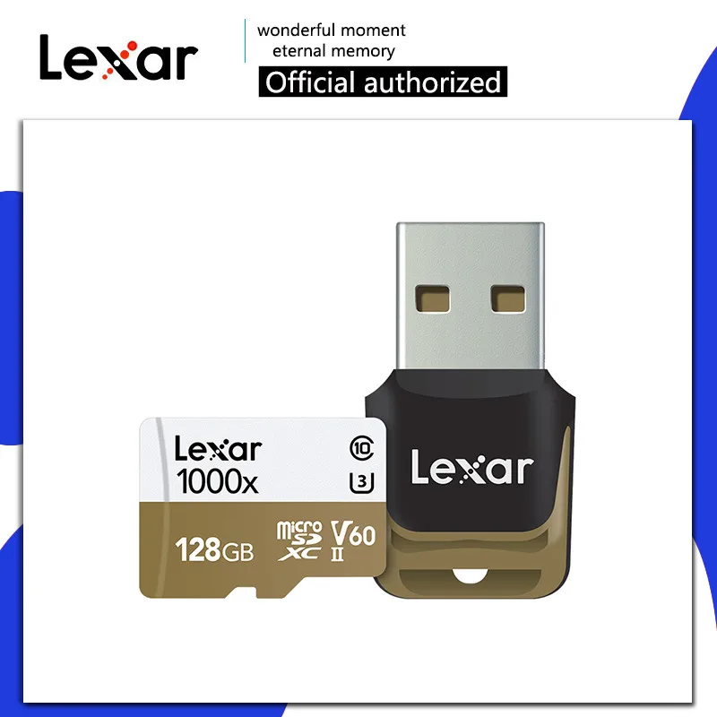 Lexar 1000X Micro SD 128 ГБ 32 ГБ 64 Гб 256 ГБ Micro SD карты SD/TF флэш-карты 150M U3 4K карта памяти 32 64 128 Гб microSD для телефона