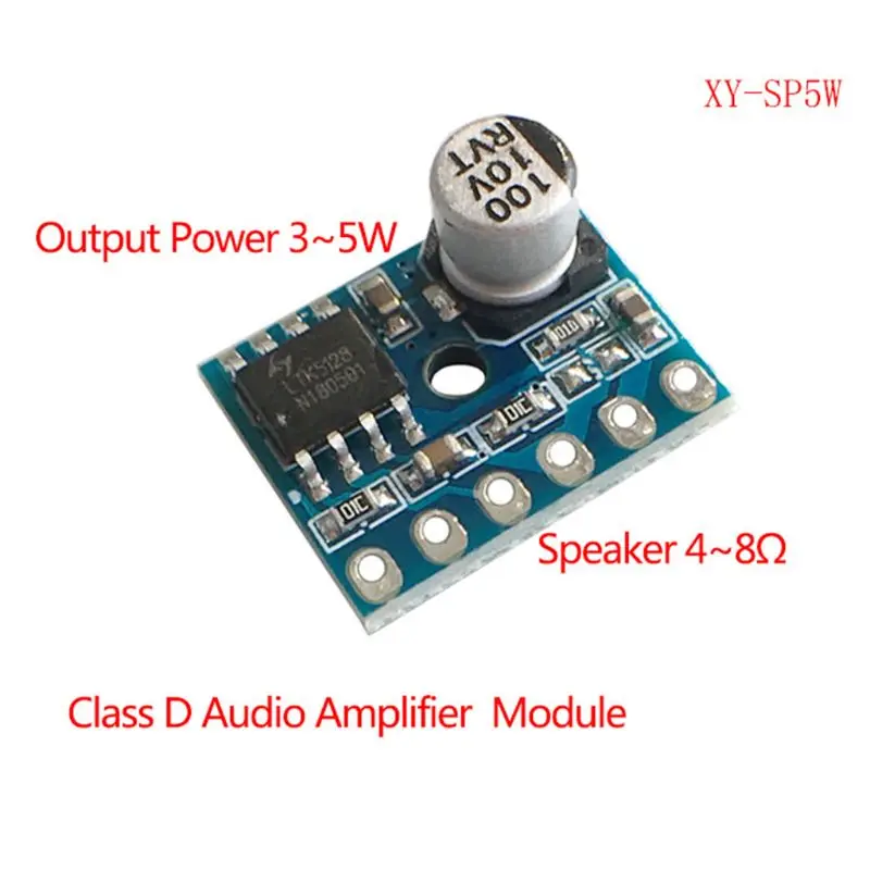 XY SP5W 5128 цифровой усилитель плата класса D 5 Вт аудио моно модуль|Запасные части| |