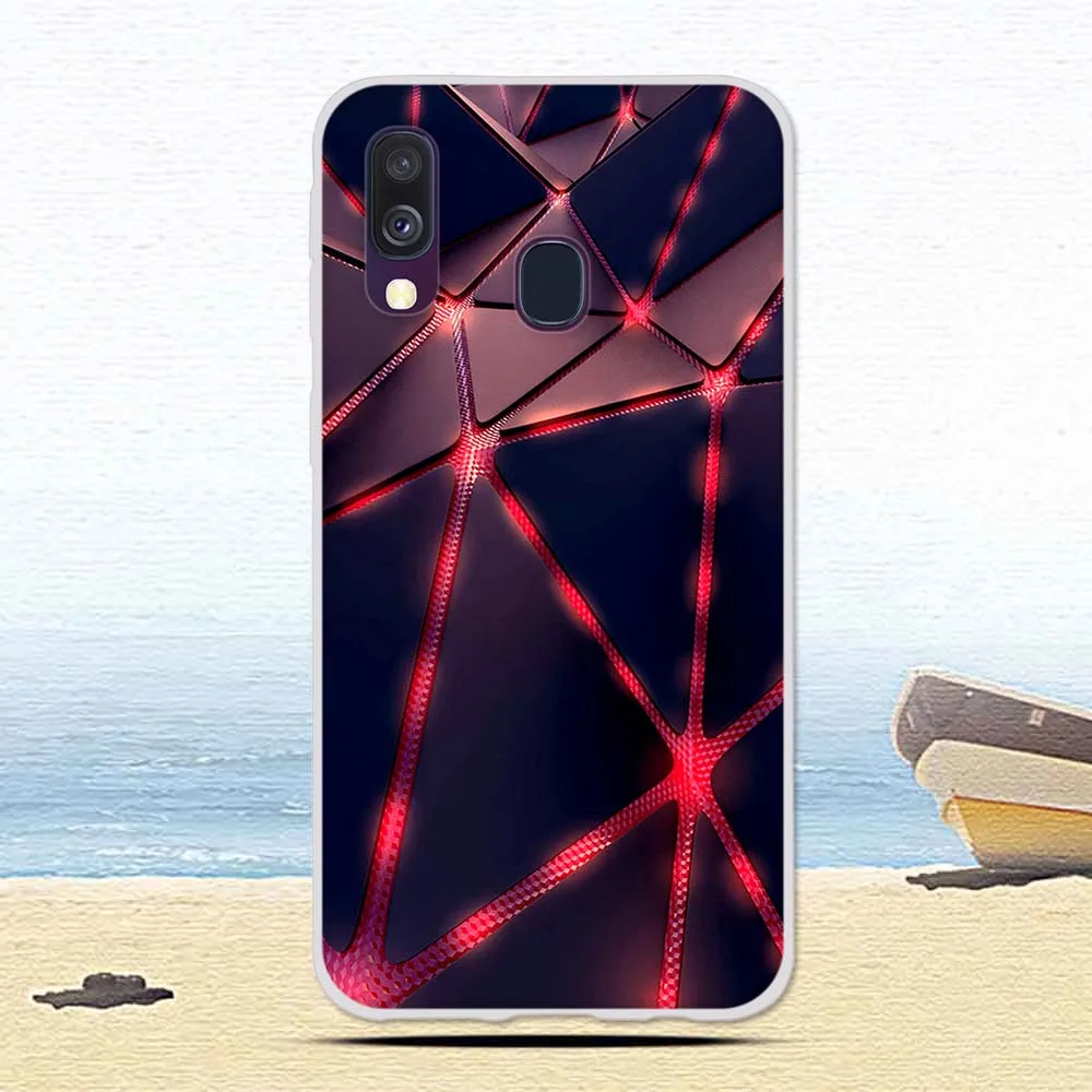 Мягкий силиконовый чехол из ТПУ для Samsung Galaxy A40 A 40 милые защитные чехлы с
