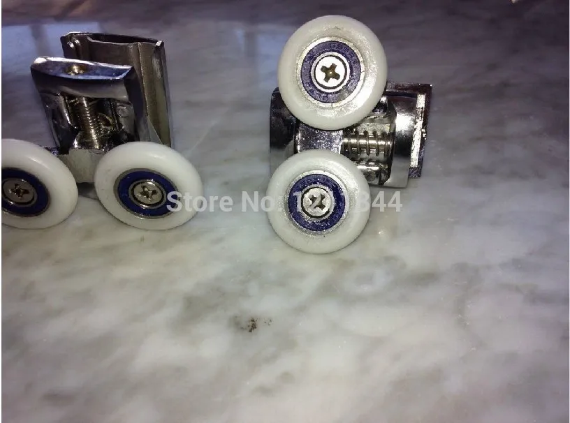 Душевая кабина с пружиной двойное регулируемое колесо стеклянная раздвижная