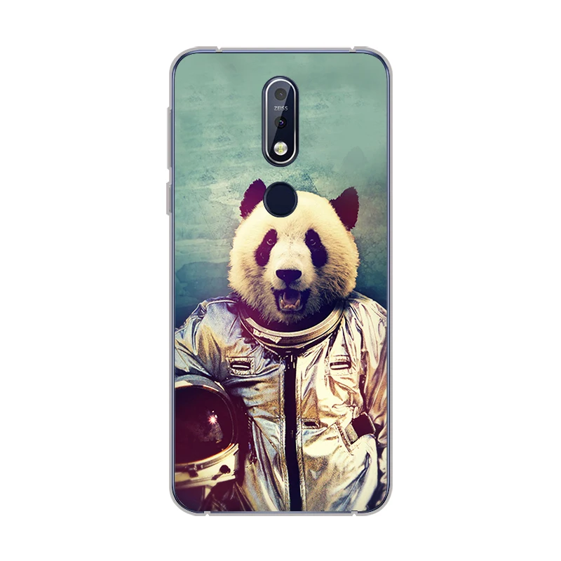 Ciciber чехол для Nokia 8 1 7 6 5 3 2 Plus 9 PureView чехлы телефонов X7 X6 X5 X3 Мягкий TPU Pandas |