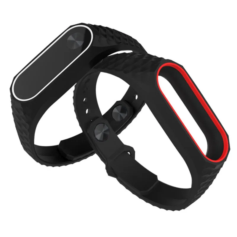 Ремешок BOORUI для Xiaomi Mi Band 2 сменный силиконовый двухцветный браслет Aurora xiaomi mi |