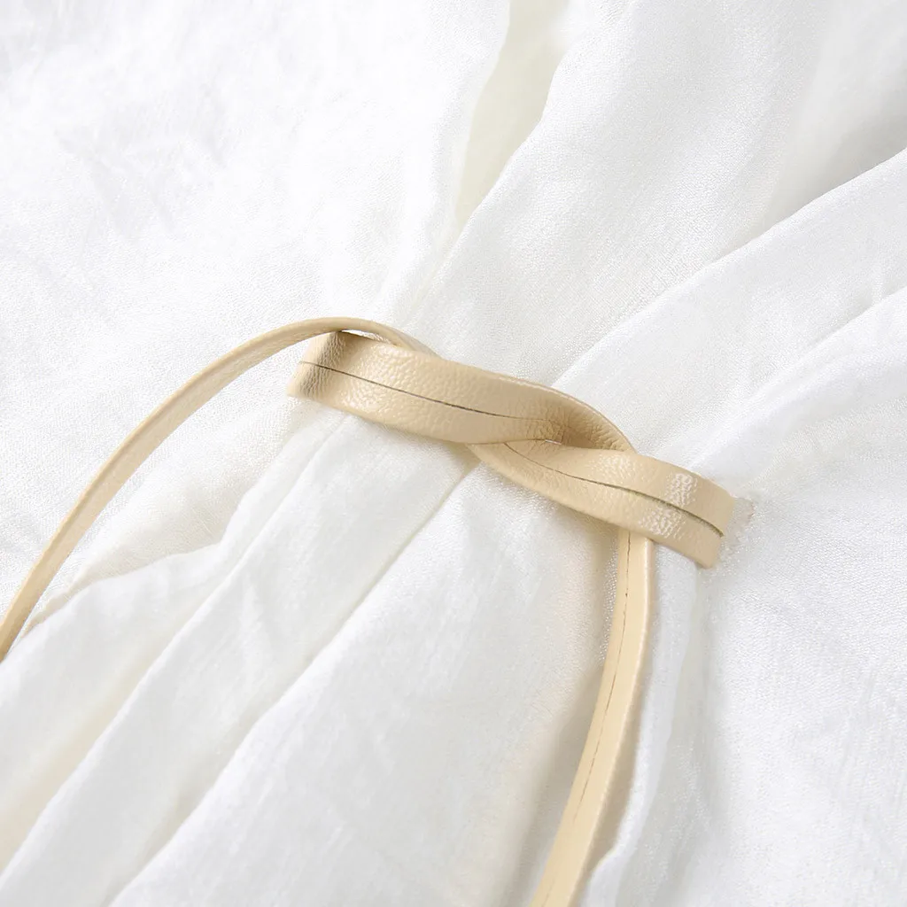 Женское вечернее платье-рубашка FREE OSTRICH белое Повседневное платье с коротким