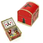 1:12 миниатюрная Рождественская коробка подарок кукольный домик Diy кукольный домик декоративные аксессуары