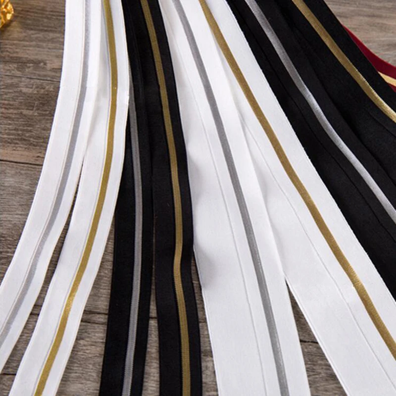 PPCrafts High Quality 10 20 40mm Gold Silver Flat Elastic Ribbon Webbing For Handwork Apparel Sewing &amp Fabric Edge Accessories | Дом и сад