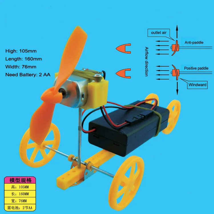 Воздуха Весло питание модель гоночного автомобиля гонки играть DIY Робот
