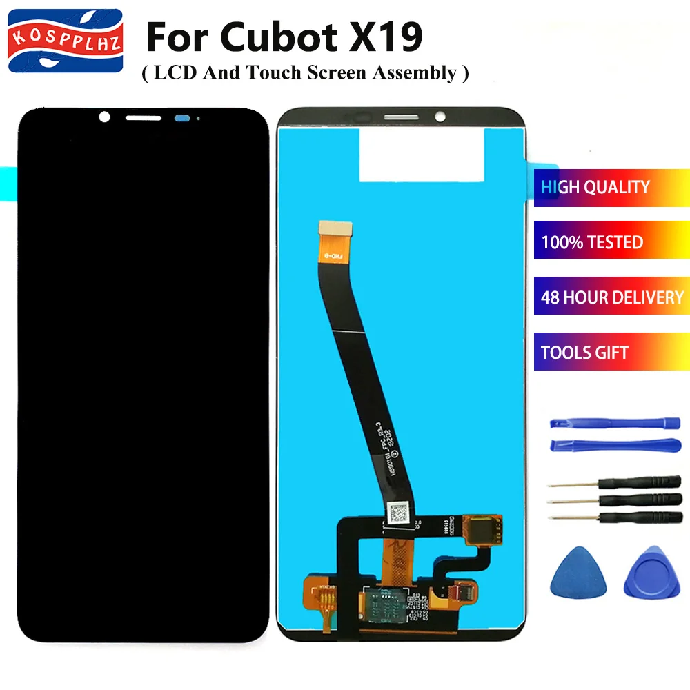 ЖК дисплей с сенсорным экраном для Cubot X19 дигитайзер сенсорного экрана в сборе 100%