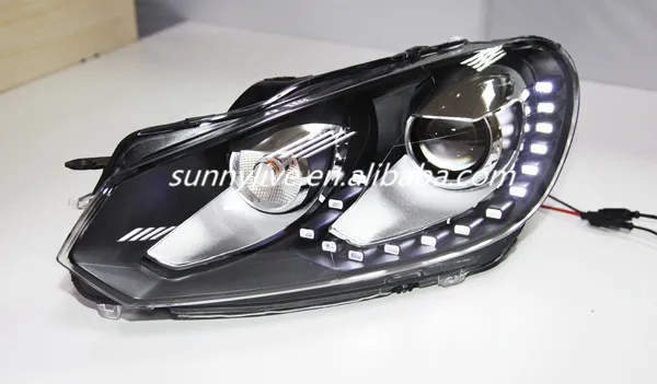 Для VW Golf 6 головной свет with15 LEDs2009 до 2011 года TC