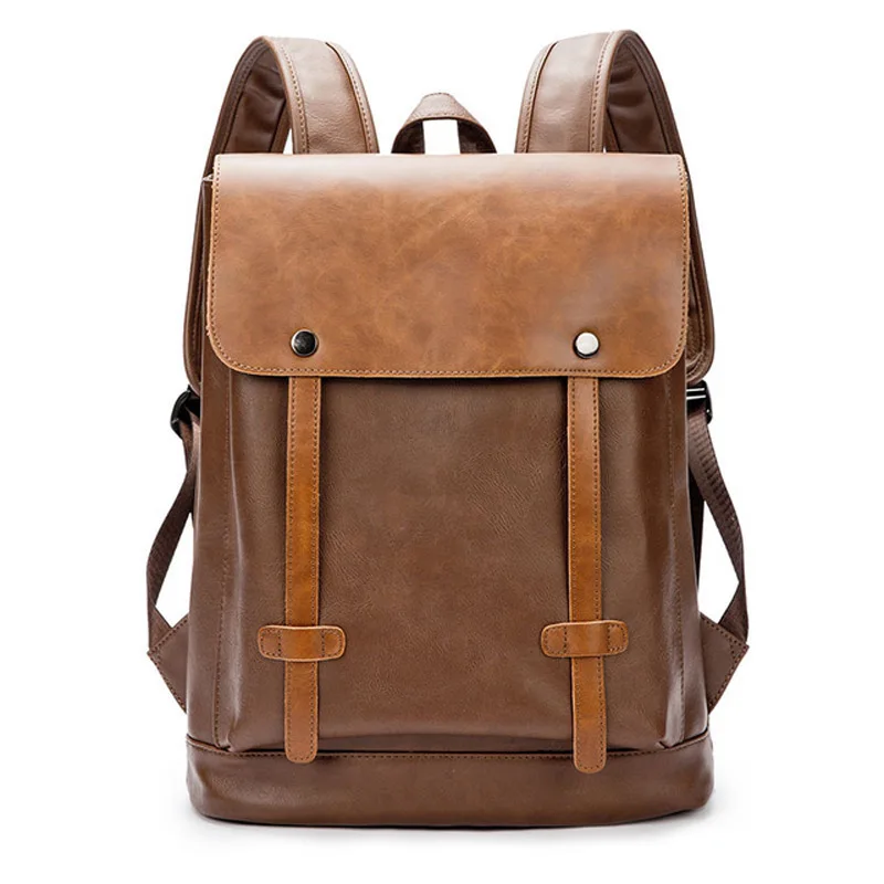 Новый многофункциональный рюкзак VintageMen из искусственной кожи для мальчиков