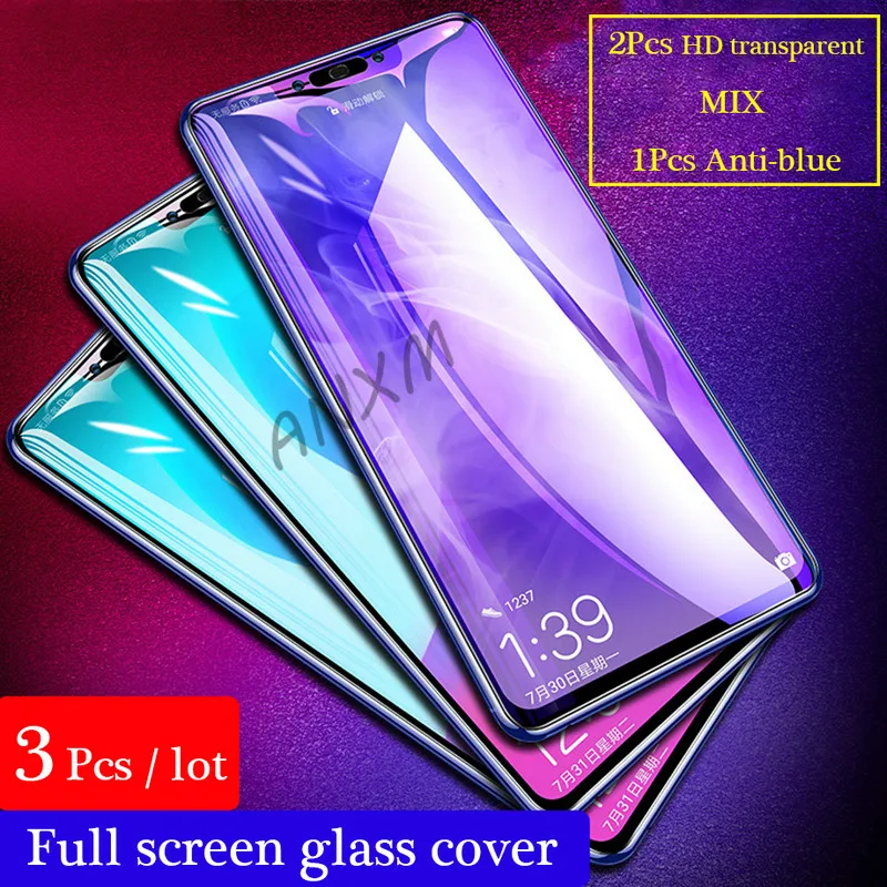 

3Pcs Full Tempered Glass For Huawei nova 3 nova 3i 3E Full Cover Screen Protective Protector Film For Huawei nova 3 3i 3E Glass