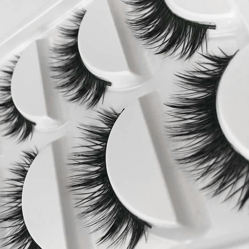 Искусственные ресницы Learnever 5 пар накладные ручной работы перекрещивающиеся