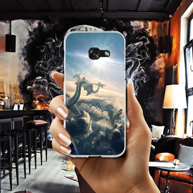 Игры Дракон рыцарь иллюстрацией для Samsung Galaxy A3 A5 A7 J1 J2 J3 J4 J5 J6 J7 2016 2017 2018 мягкий из