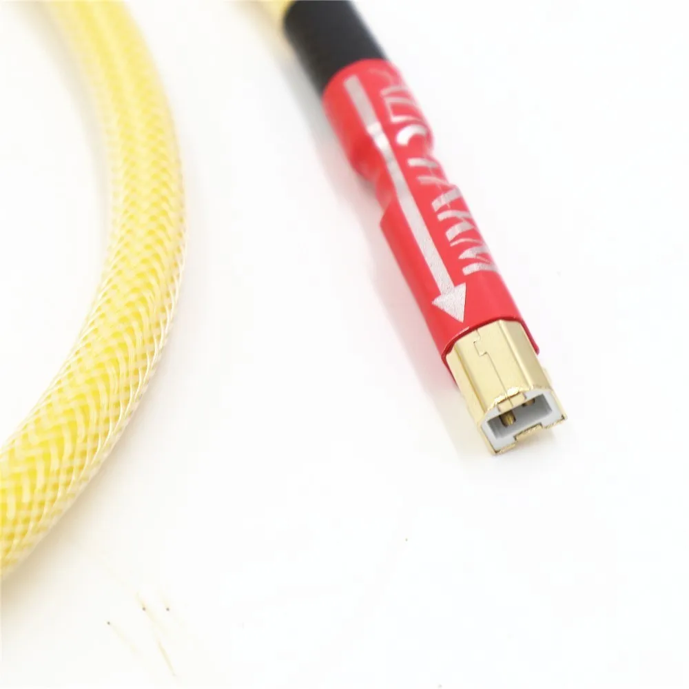 Хорошее качество 4N провод из бескислородной Медь серебрение A B USB аудио линия