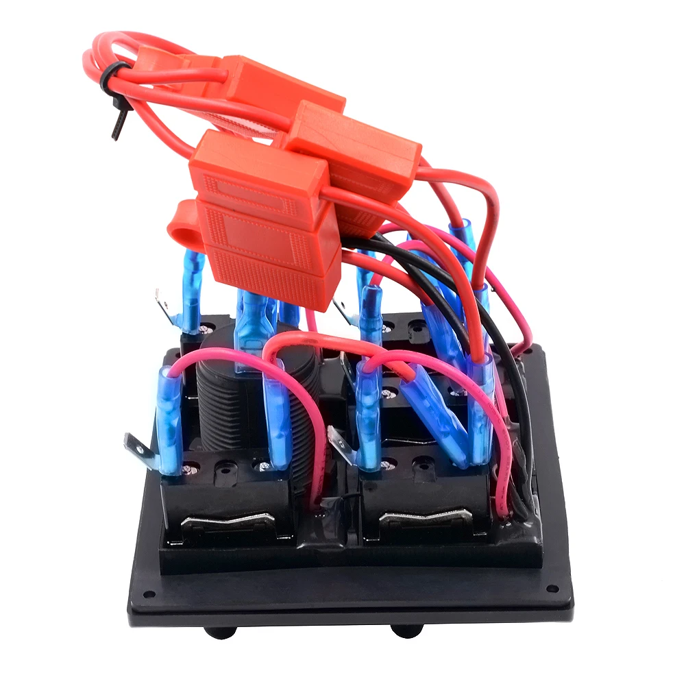 Marine Switch Panel 6 Gang Splashproof Toggle LED Back Indicator Light 12/24 Volt | Автомобили и мотоциклы