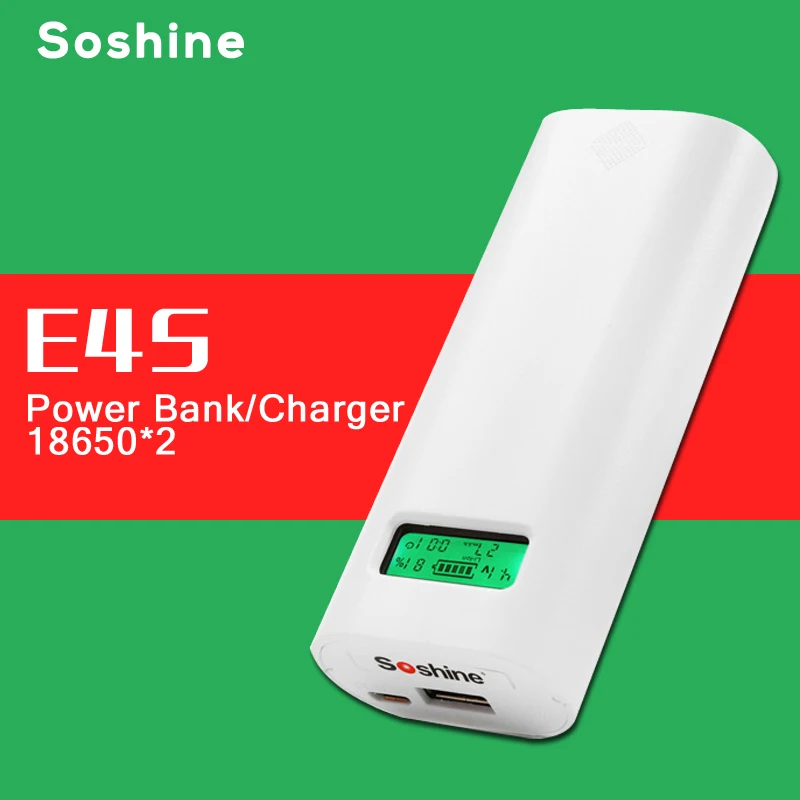 ELEGEEK E4S Оригинальный оригинальный 2 слота 18650 литий ионный аккумулятор USB умное