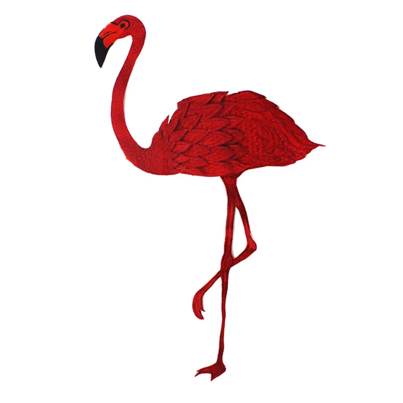 

10pieces Red Crane Bird Applique Embroidered Patches Sew On Patch Lace Fabric Motifs Clothes Decoration Sewing Supplies H267