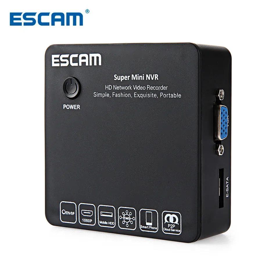 Escam K108 8 канальный сетевой видеорегистратор 1080 p/960 p/720 p портативный рекордер