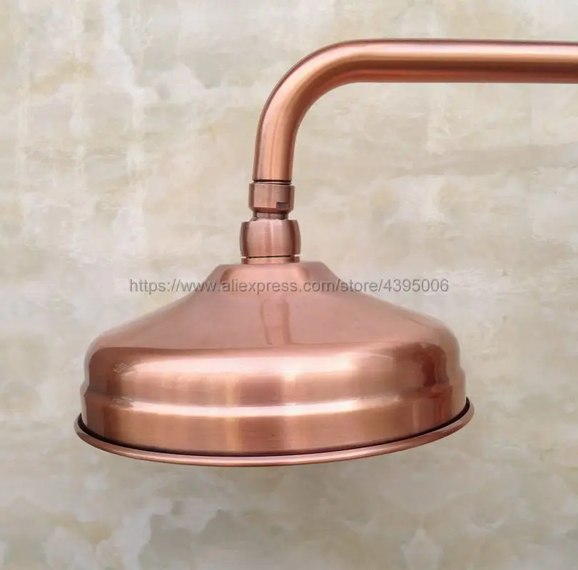 Античный красный медный круглый 8 дюймов дождевая Лейка для душа водосберегающий