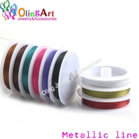 olingart 50m0 45mm 10rolllot enameled tiger tail wire ropes diy jewelry making accessories line choker mixed color 2019 new