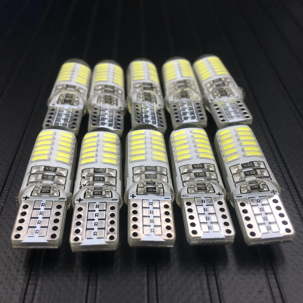 T10 3014 W5W 24 SMD 194 168 2825 192 DC12V белый CANBUS автомобиля светодиодный внутренний