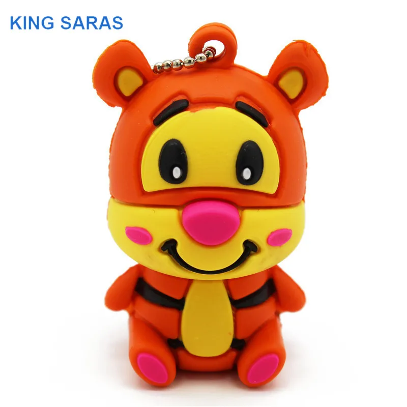 KING SARAS 64 ГБ 4 ГБ 8 ГБ 16 ГБ 32 ГБ Милая Маленькая свинья cub tiger модель usb флэш-накопитель usb 2,0 флешка