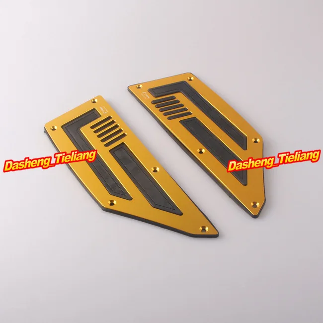 

For 2012 2013 2014 2015 T-Max TMax 530 Motorbike Footboard Steps Footrests Footpegs Foot Board Plate Pegs 1 set Gold