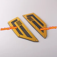 for 2012 2013 2014 2015 t max tmax 530 motorbike footboard steps footrests footpegs foot board plate pegs 1 set gold