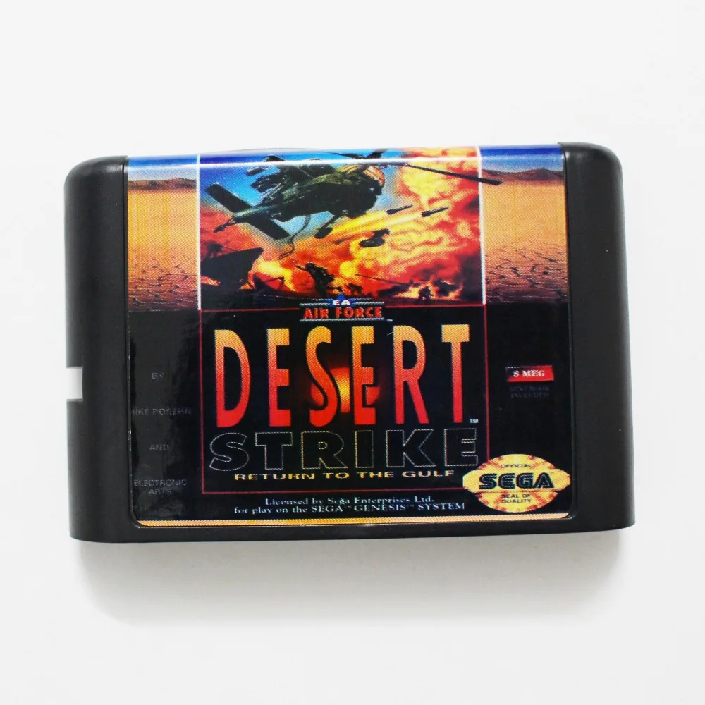 

16-битная игровая карта Desert Strike MD для Sega Mega Drive для Genesis