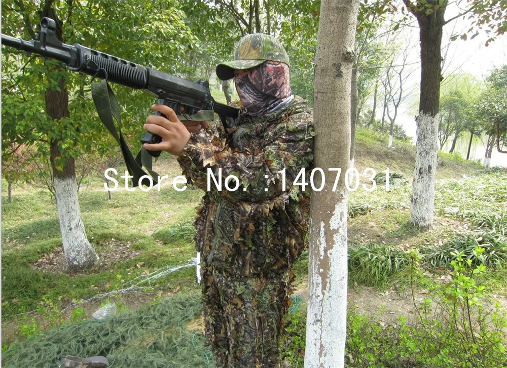 Новый костюм для охоты с 3D Кленовым листом Bionic Ghillie камуфляжная куртка и штаны Yowie