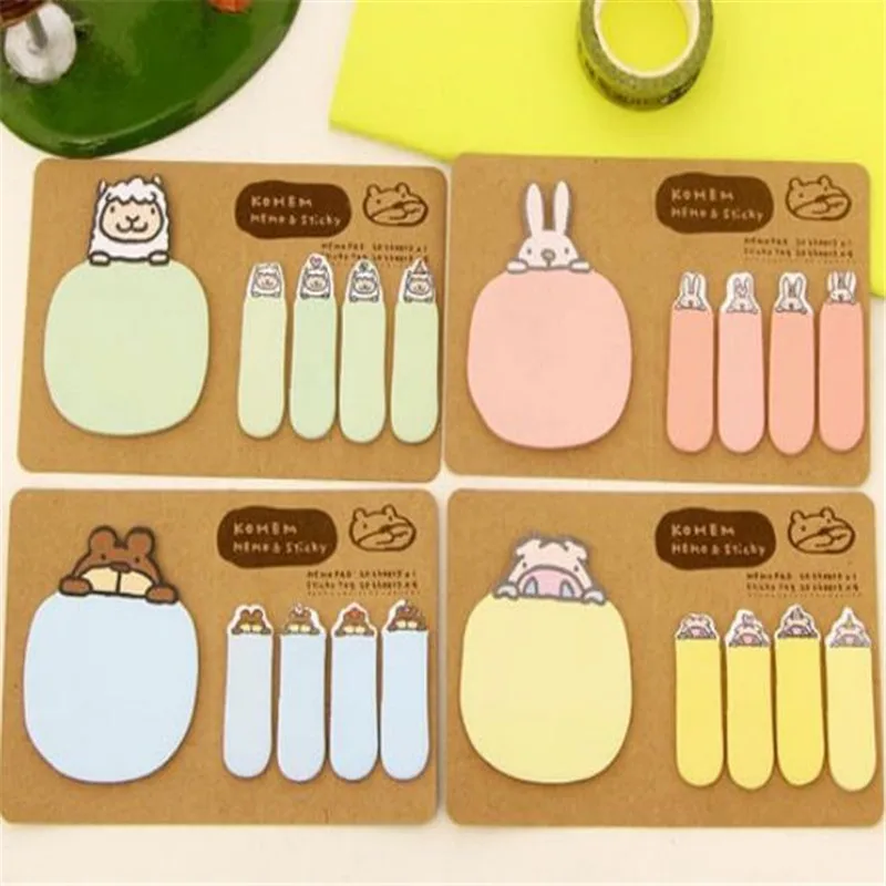 1 шт. Kawaii Канцелярские закладки для блокнота креативные милые Липкие заметки школьные офисные принадлежности планировщик бумажные наклейки украшения