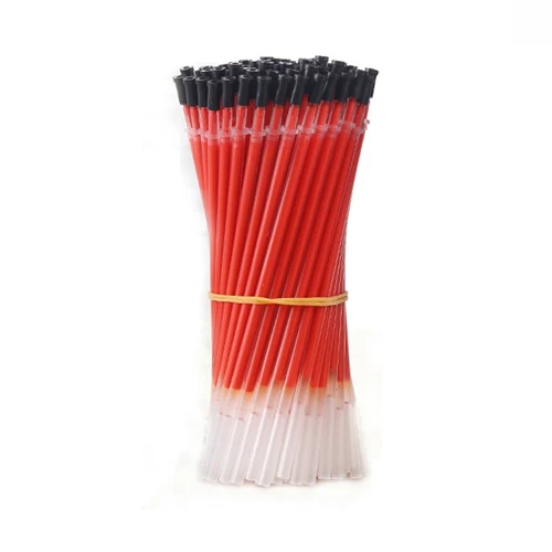 20pcs red 20 шт./лот, 0,38 мм, гелевая ручка, заправка, нейтральные чернила, ручка, заправка, черный, синий, красный, Наконечник иглы, заправка, стержень для офиса, школы, принадлежности для экзамена - Цвет: 20pcs red
