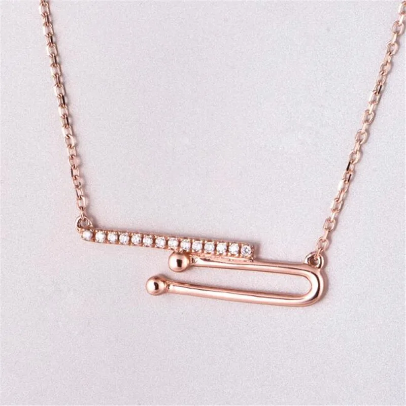Туба Музыкальные инструменты Рог ожерелье кулон 18K золото Творческий труба