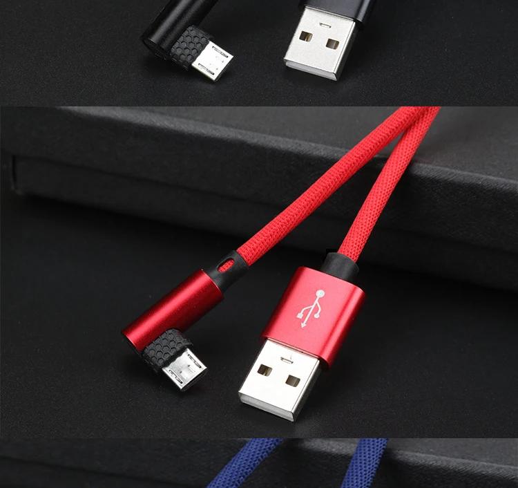 1 м 2.0A 90 градусов L изгиб локоть кабель для передачи данных Micro usb type C кабель для зарядки iPh кабель для зарядки мобильного телефона кабель для зарядки