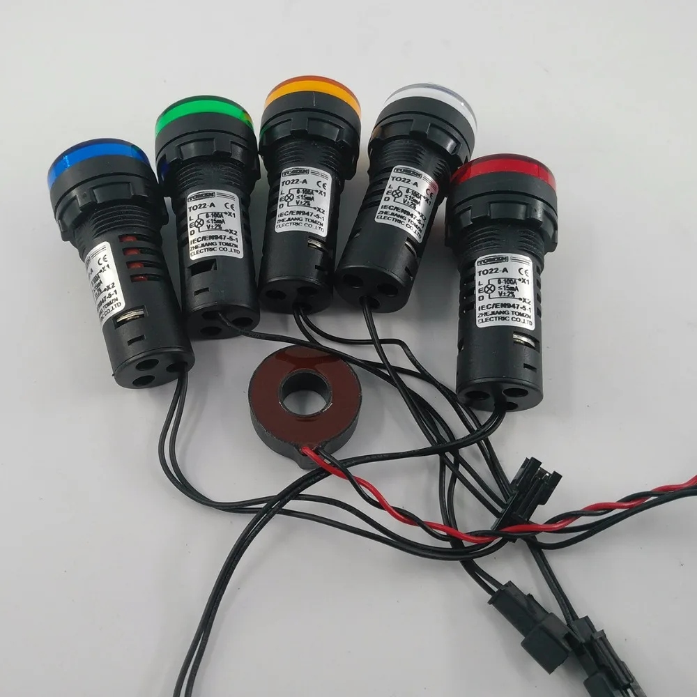 Светодиодный амперметр TOMZN 22 мм 0 100 А 50 красный желтый зеленый белый синий|led