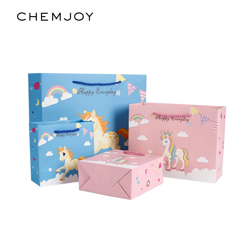 

12pcs Unicorn Gift Bags with for Kids Birthday Baby Shower