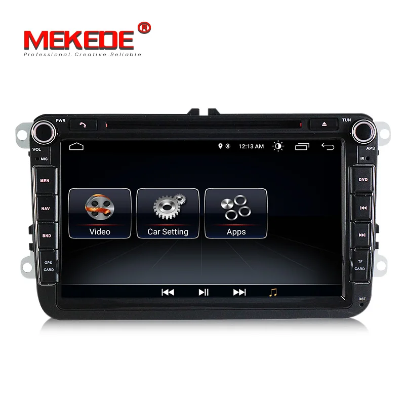 Android 9 8 дюймов dvd-плеер автомобиля для VW/Volkswagen/POLO/PASSAT/Golf/TOURAN/SHARAN четырехъядерный Wifi USB gps навигация радио