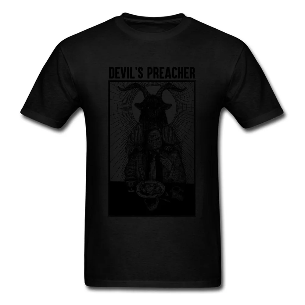 Devils Preache топы футболки мужские белая футболка с принтом черепа одежда модная