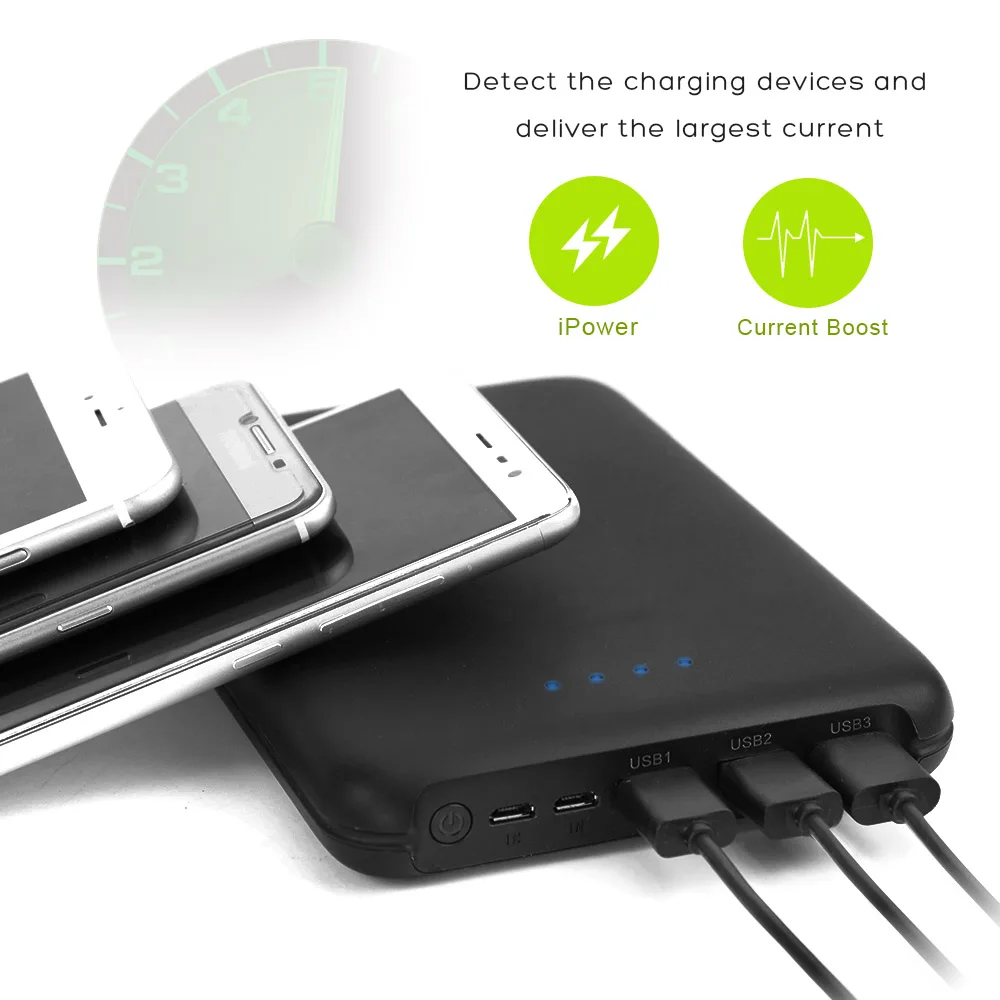 Все мощности S power Bank 30000 мАч портативный внешний аккумулятор для телефона с 3 выходами 2 входа Быстрая зарядка для смартфонов iphone