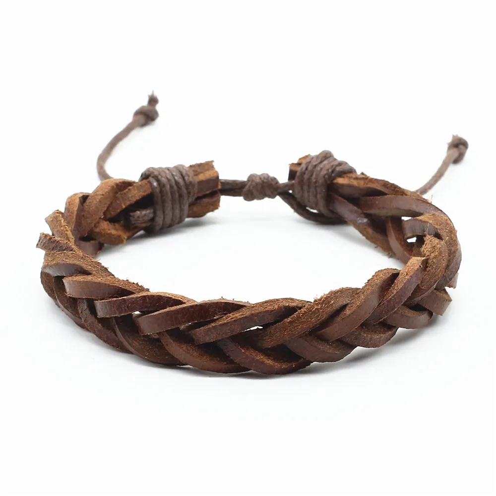 Многослойный Плетеный браслет ручной работы для мужчин и женщин|designer mens bracelets|men