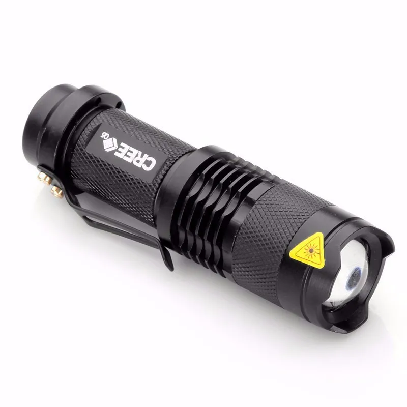 U F SK68 CREE Q5 800 люмен 1 Режим Масштабирование Регулируемый мини карманный