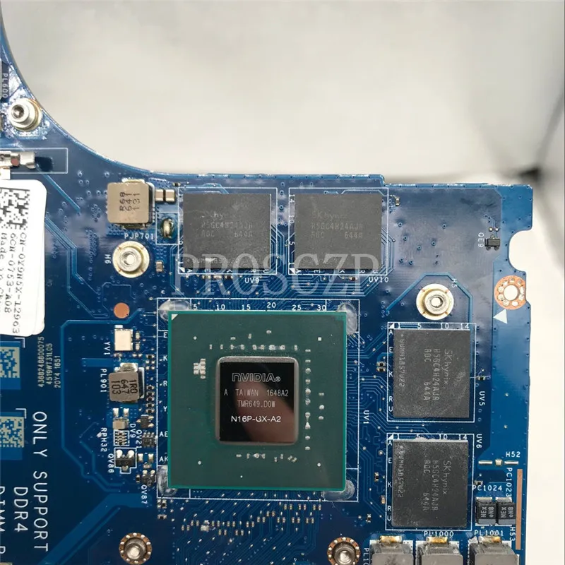 Бесплатная доставка для ноутбука XPS 15 9550 материнская плата LA-C361P 0Y9N5X CN-0Y9N5X DDR4 с
