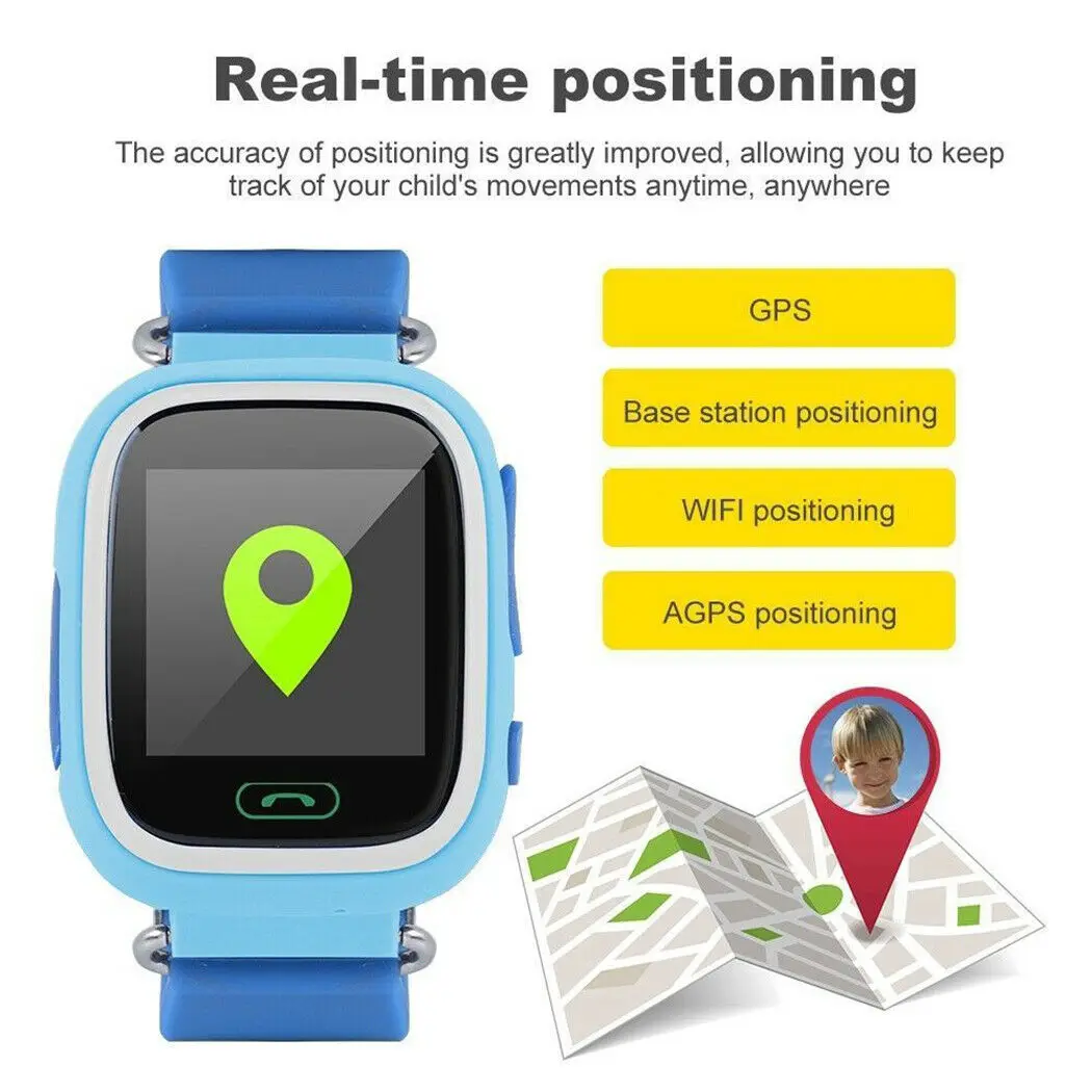 Модные Детские умные часы Q90 с GPS SOS SIM картой Wi Fi 2G часы|Детские часы| |