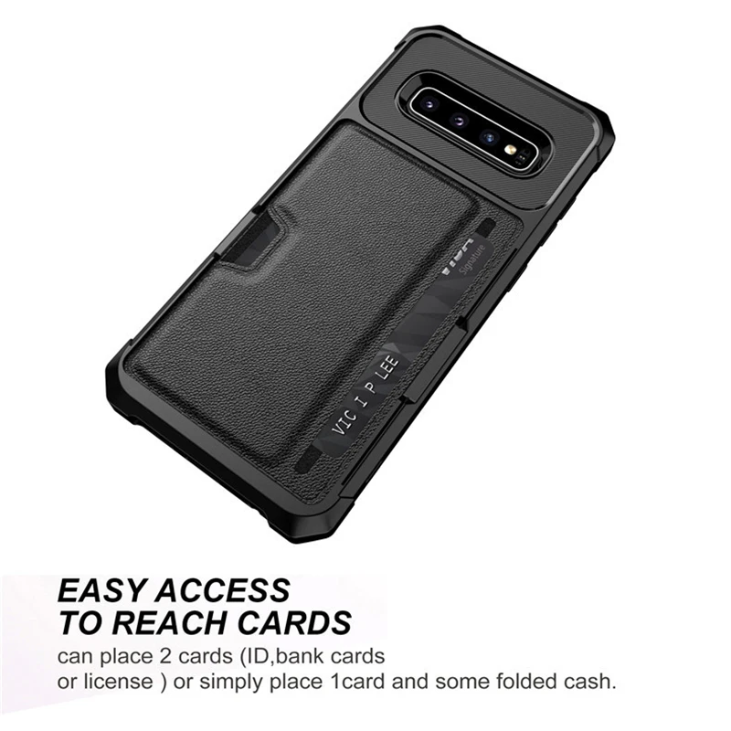 Чехол для Samsung Galaxy S10 Plus Премиум чехол из искусственной кожи бумажник с отделением