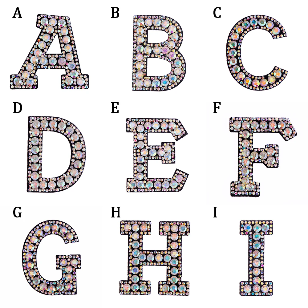 A-Z, стразы, буквы, алфавит, аппликация, 3D, железная нашивка, значок для одежды, сумка, обувь, одежда, нашивки для вышивки, поделки своими руками