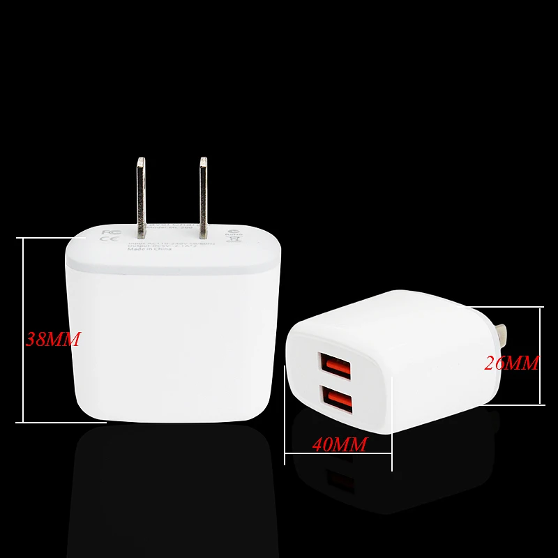 Сетевое зарядное устройство с двумя USB-портами 5 В 2 А | Мобильные телефоны и
