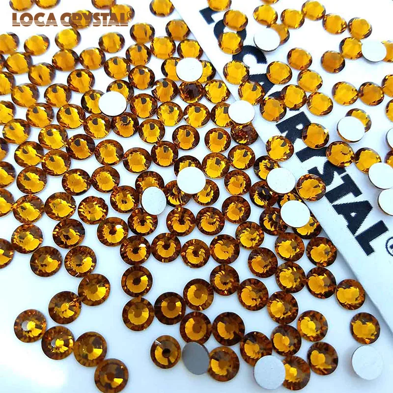 Топаз цвет хорошее качество Flatback горный хрусталь бисер для платья украшения