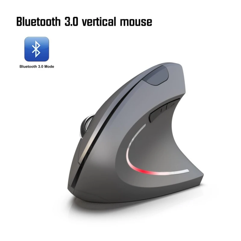 Новый Bluetooth Вертикальная мышь Эргономика 800/1600/2400 Точек на дюйм предупреждения