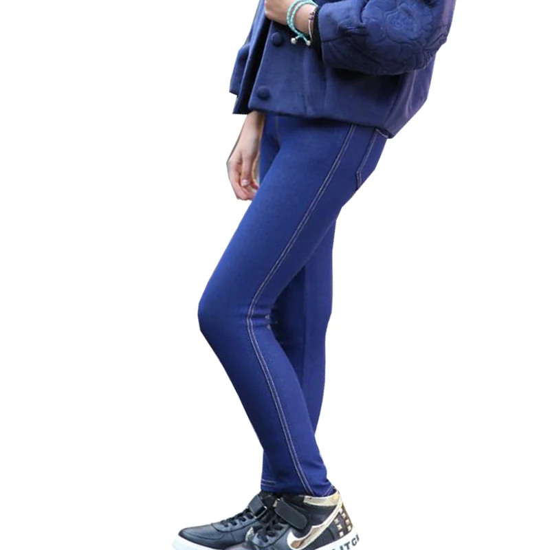 

Детские джинсы, леггинсы для девочек, детские джинсовые брюки, Осенние Ультра-мягкие бриджи