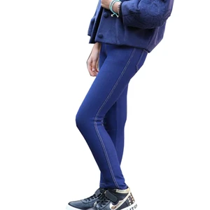 Kids Jeans Girls Leggings Children Denim Pants Autumn Ultra-soft Imitation Denim Leggings