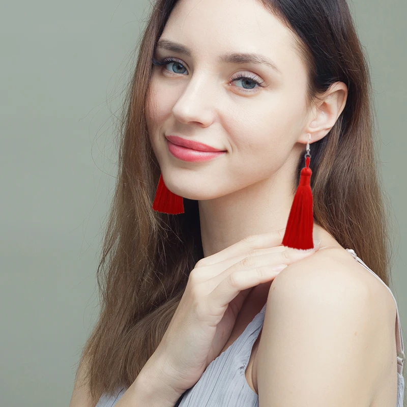 Женские серьги Qtian brincos винтажные длинные в стиле бохо 2019 | Украшения и аксессуары
